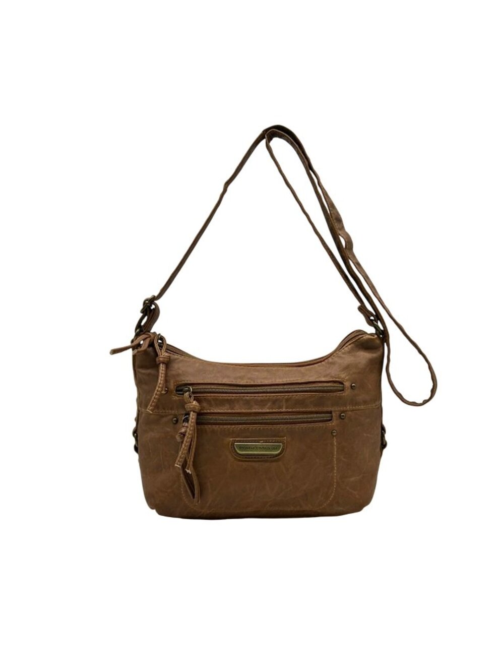 Stone Mountain Brown Leather Crossbody Bag